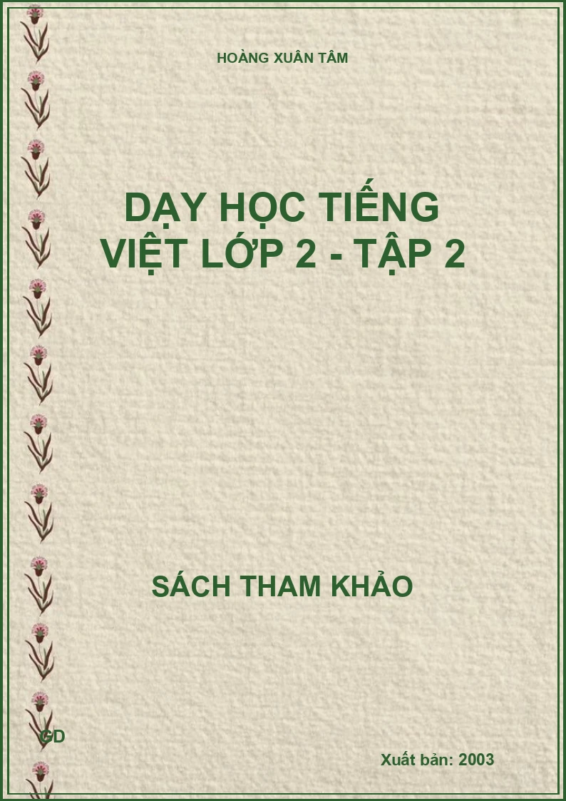 Dạy học Tiếng Việt lớp 2 - Tập 2