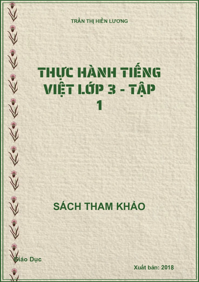 Thực hành Tiếng Việt lớp 3 - Tập 1