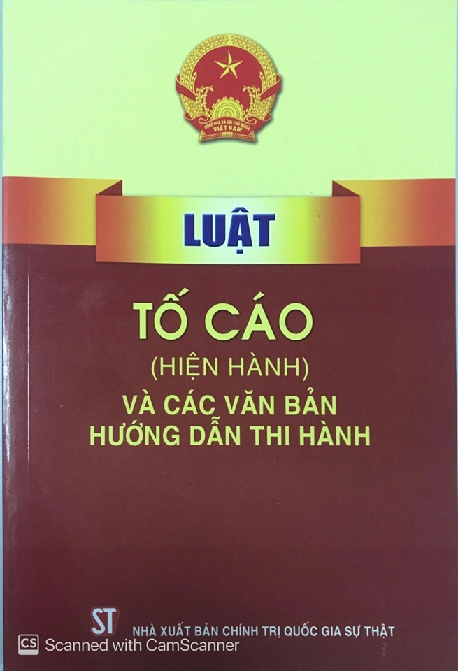 Luật tố cáo và văn bản hướng dẫn thực hiện