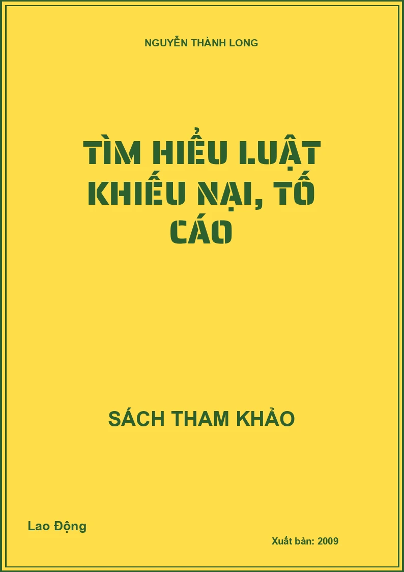 Tìm hiểu luật khiếu nại, tố cáo
