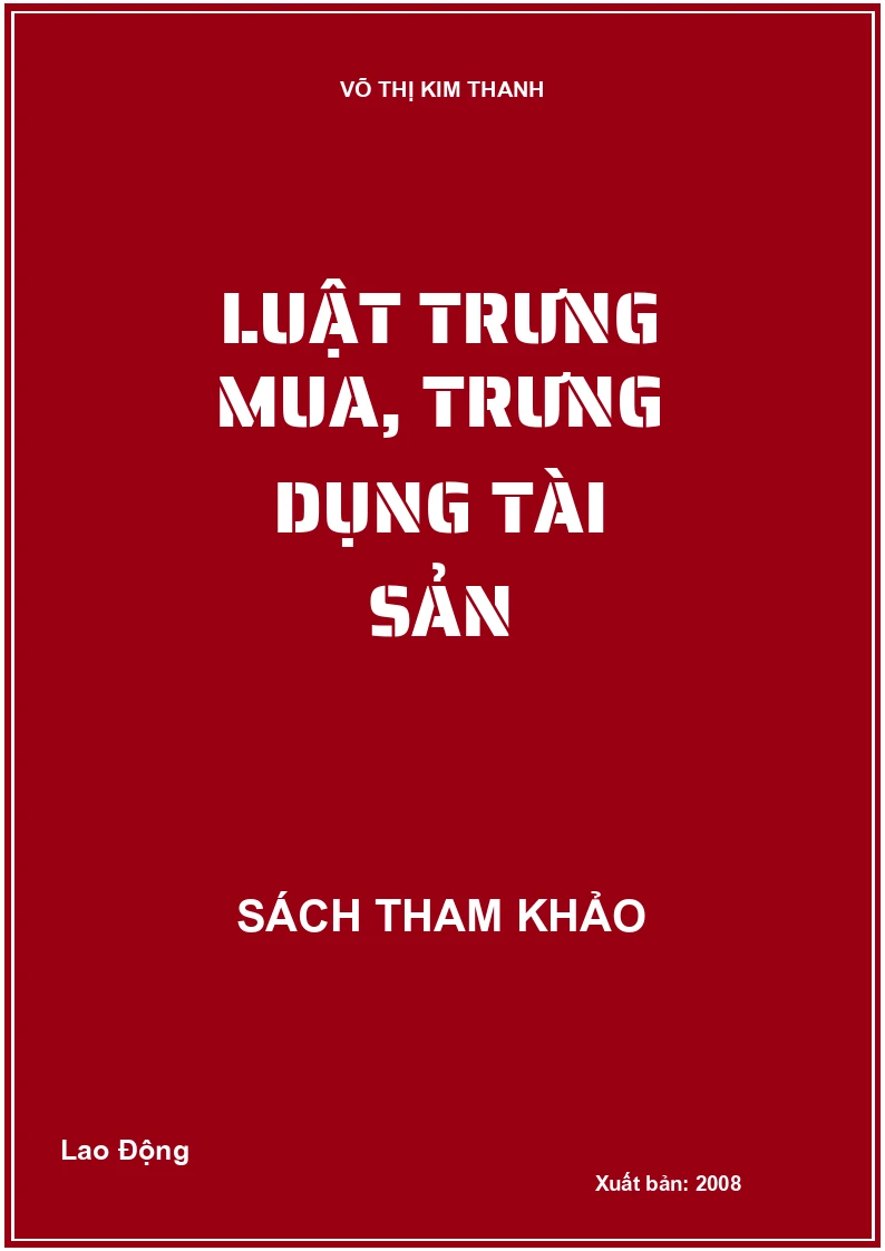 Luật trưng mua, trưng dụng tài sản