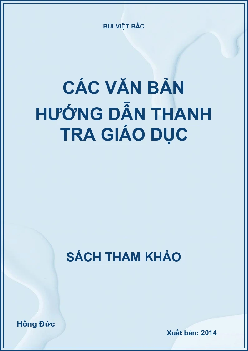 Các văn bản hướng dẫn thanh tra Giáo dục