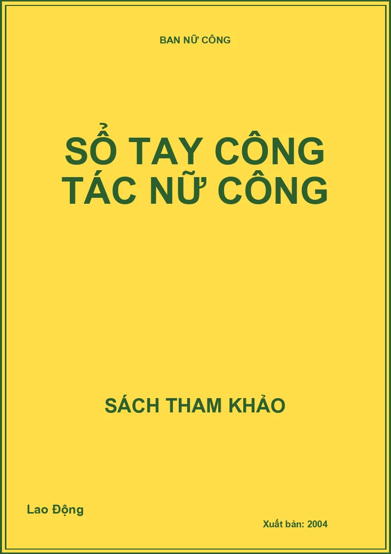 Sổ tay công tác nữ công