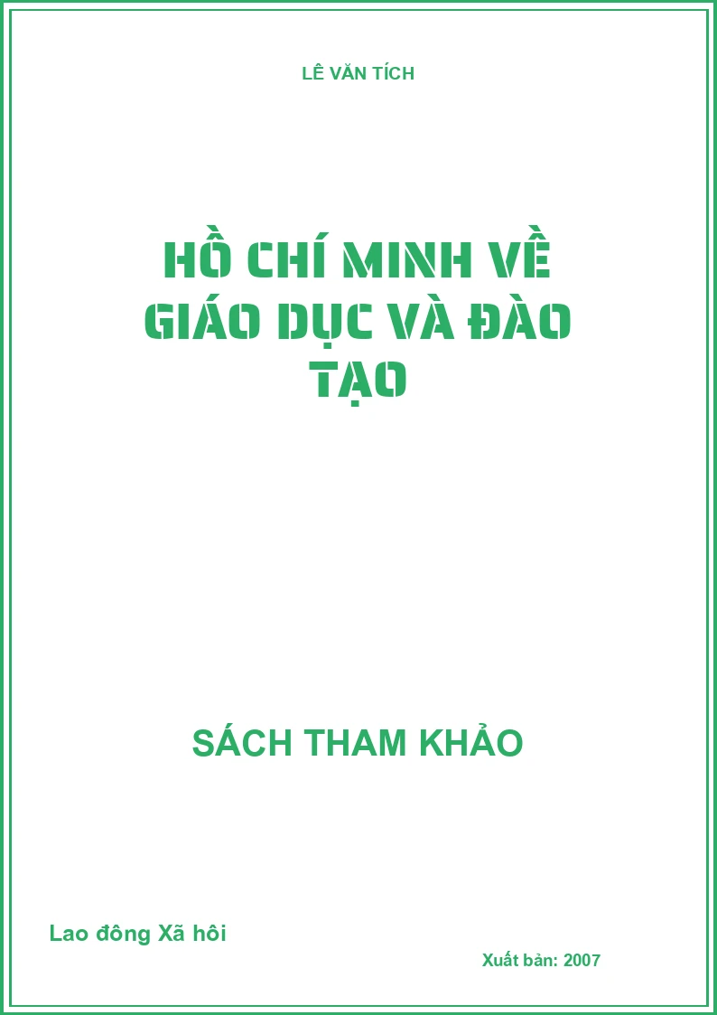 Hồ Chí Minh về Giáo dục và Đào tạo