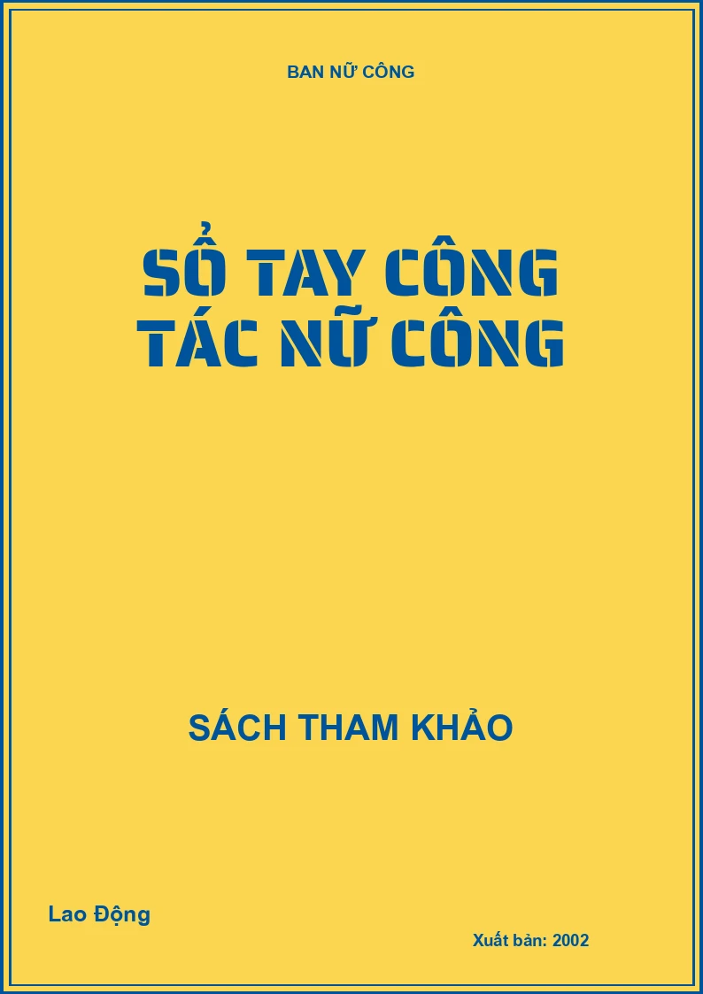 Sổ tay công tác nữ công
