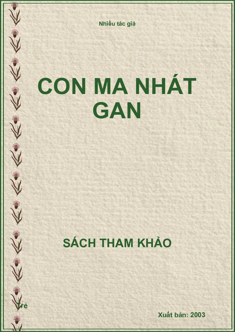 Con ma nhát gan