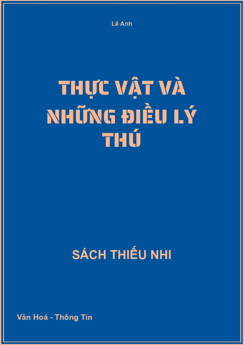 Thực vật và những điều lý thú