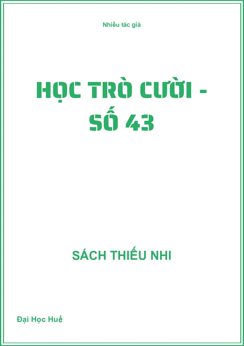 Học Trò Cười - Số 43