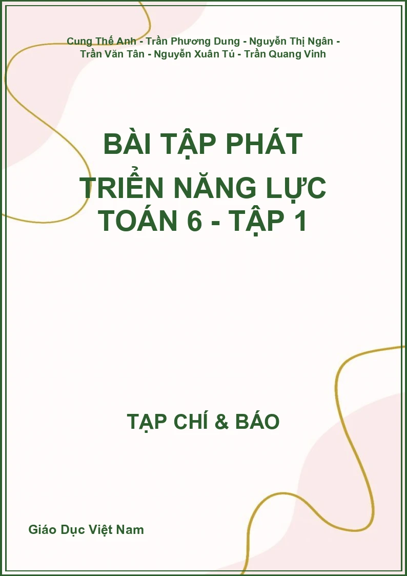 Bài tập phát triển năng lực Toán 6 - Tập 1