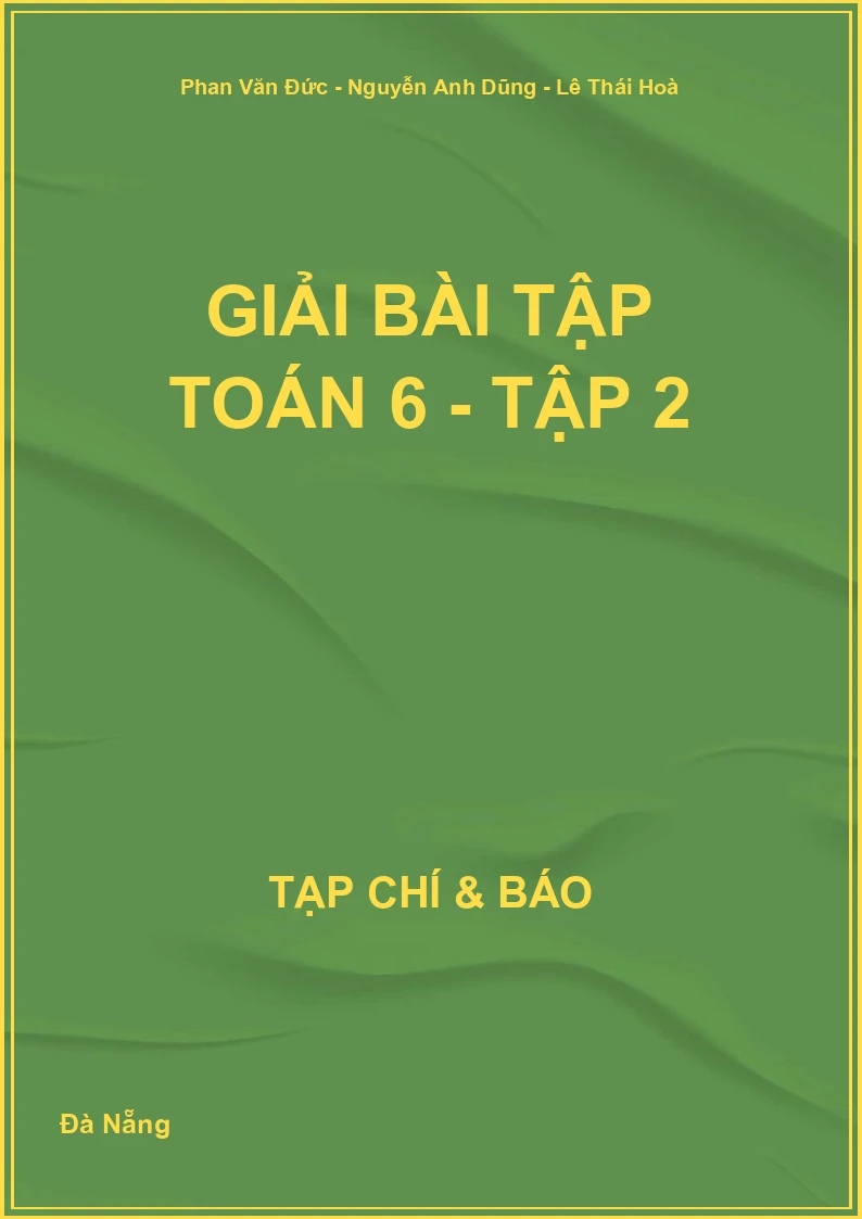 Giải bài tập Toán 6 - Tập 2