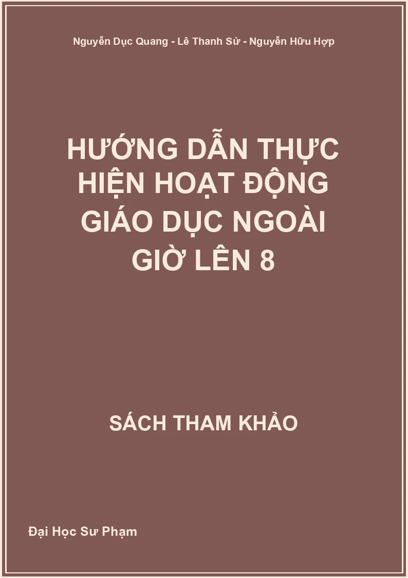 Hướng dẫn thực hiện Hoạt động giáo dục ngoài giờ lên 8