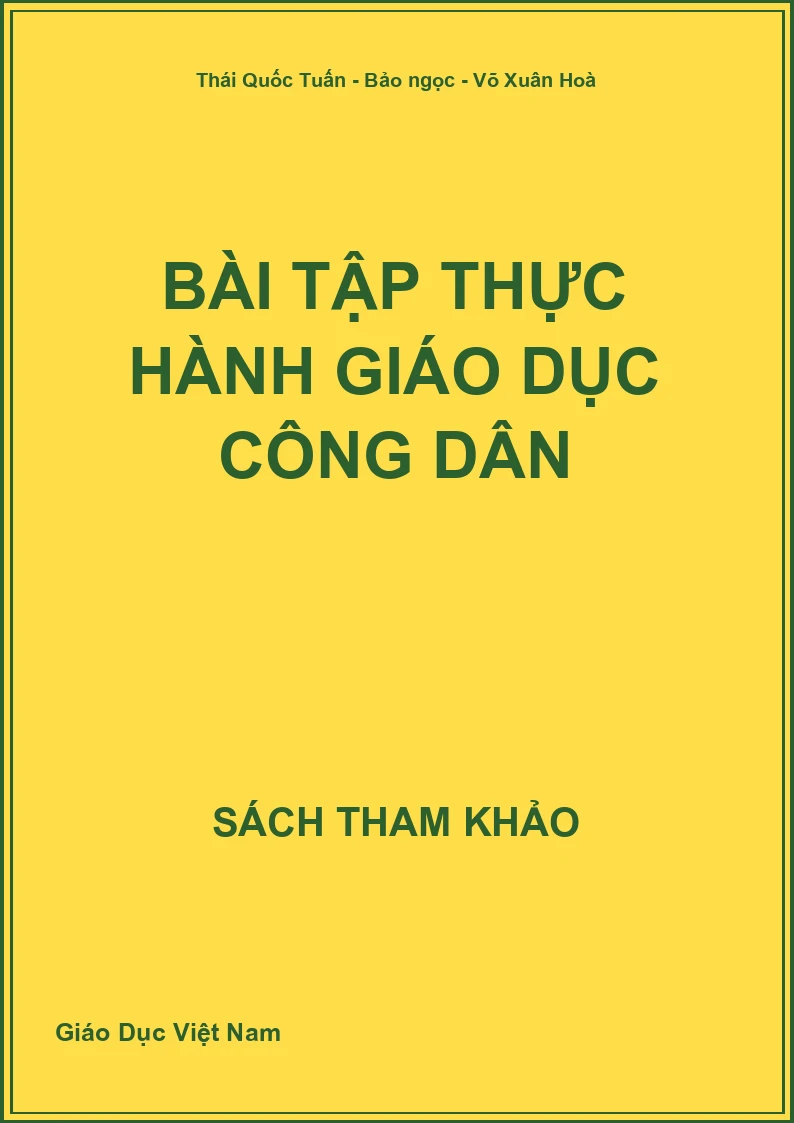 Bài tập thực hành Giáo dục công dân