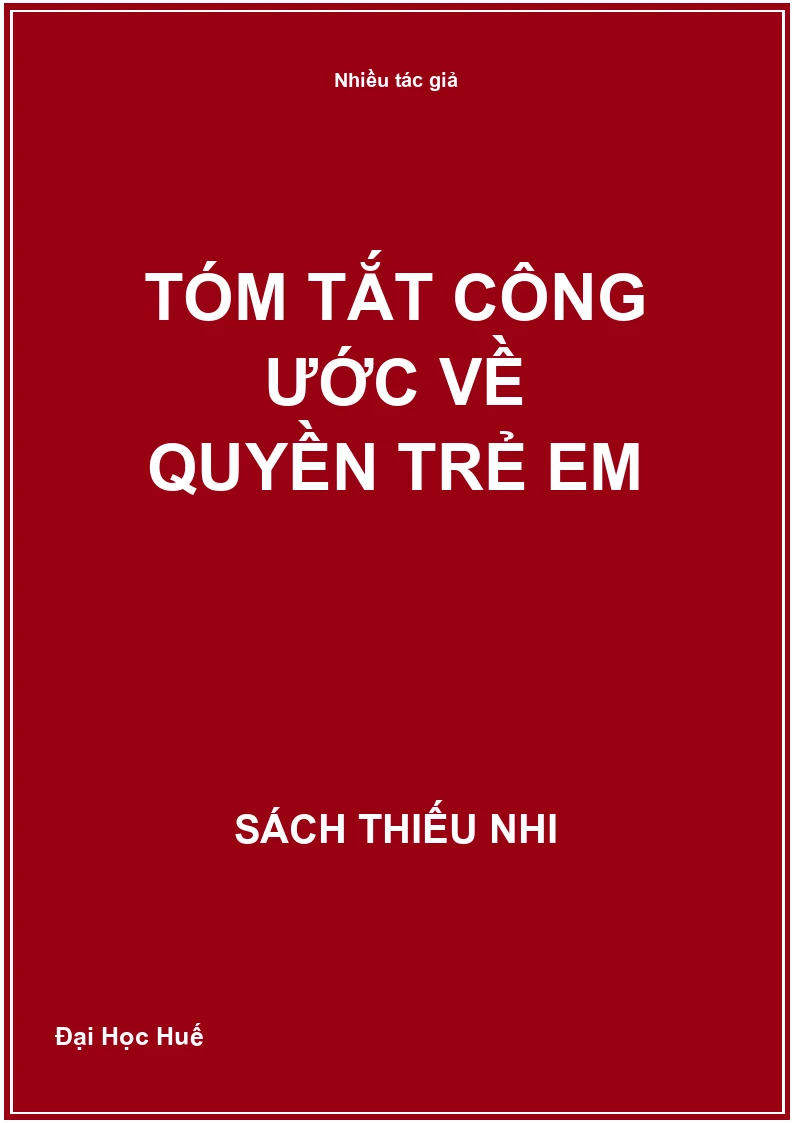 Tóm tắt công ước về quyền trẻ em