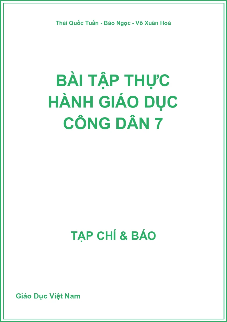 Bài tập thực hành Giáo dục công dân 7