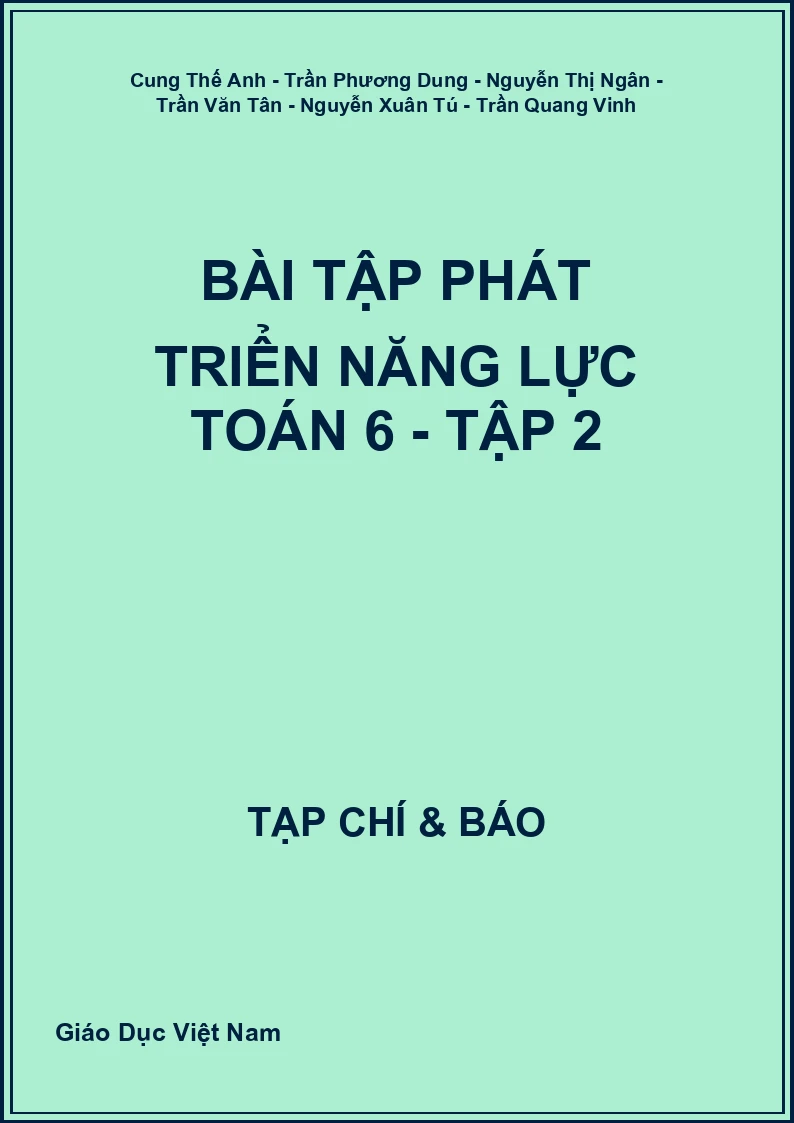 Bài tập phát triển năng lực Toán 6 - Tập 2