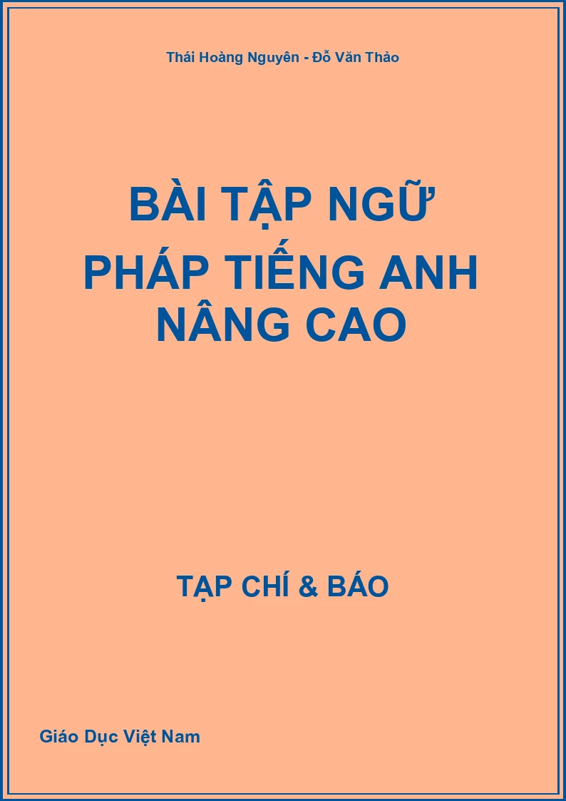 Bài tập ngữ pháp Tiếng Anh nâng cao