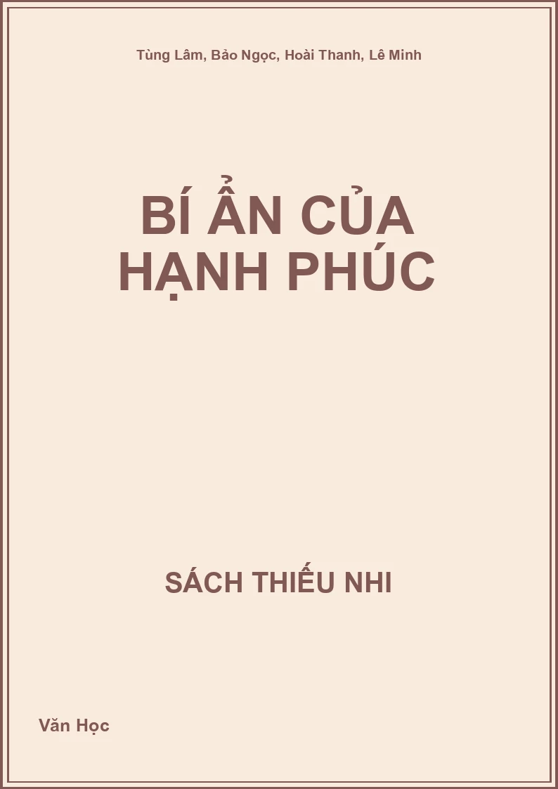 Bí ẩn của hạnh phúc