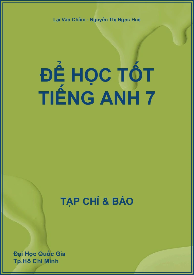 Để học tốt Tiếng Anh 7