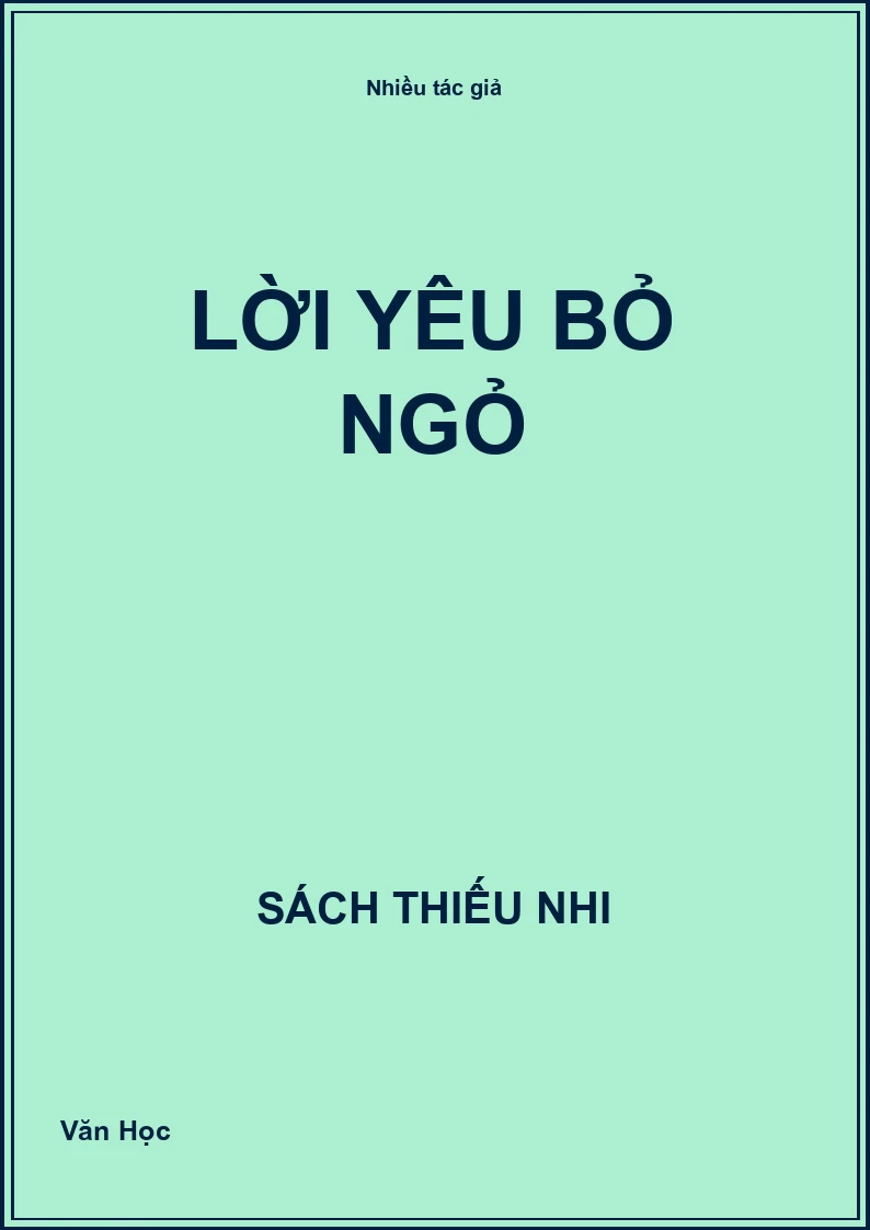 Lời yêu bỏ ngỏ