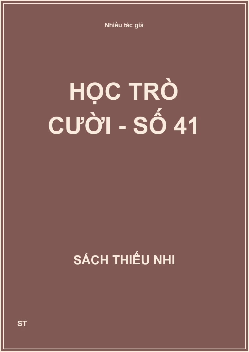 Học Trò Cười - Số 41