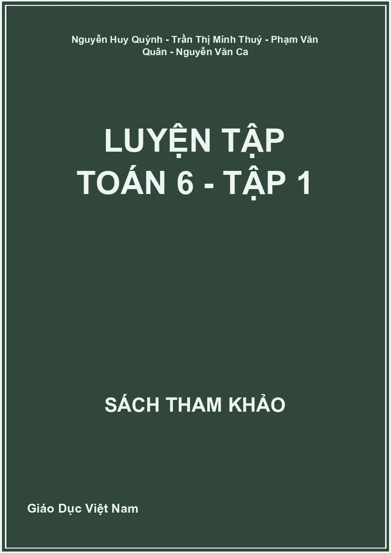 Luyện tập Toán 6 - Tập 1