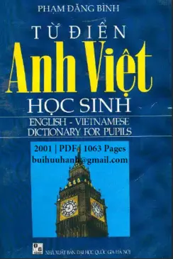Từ điển Anh Việt học sinh