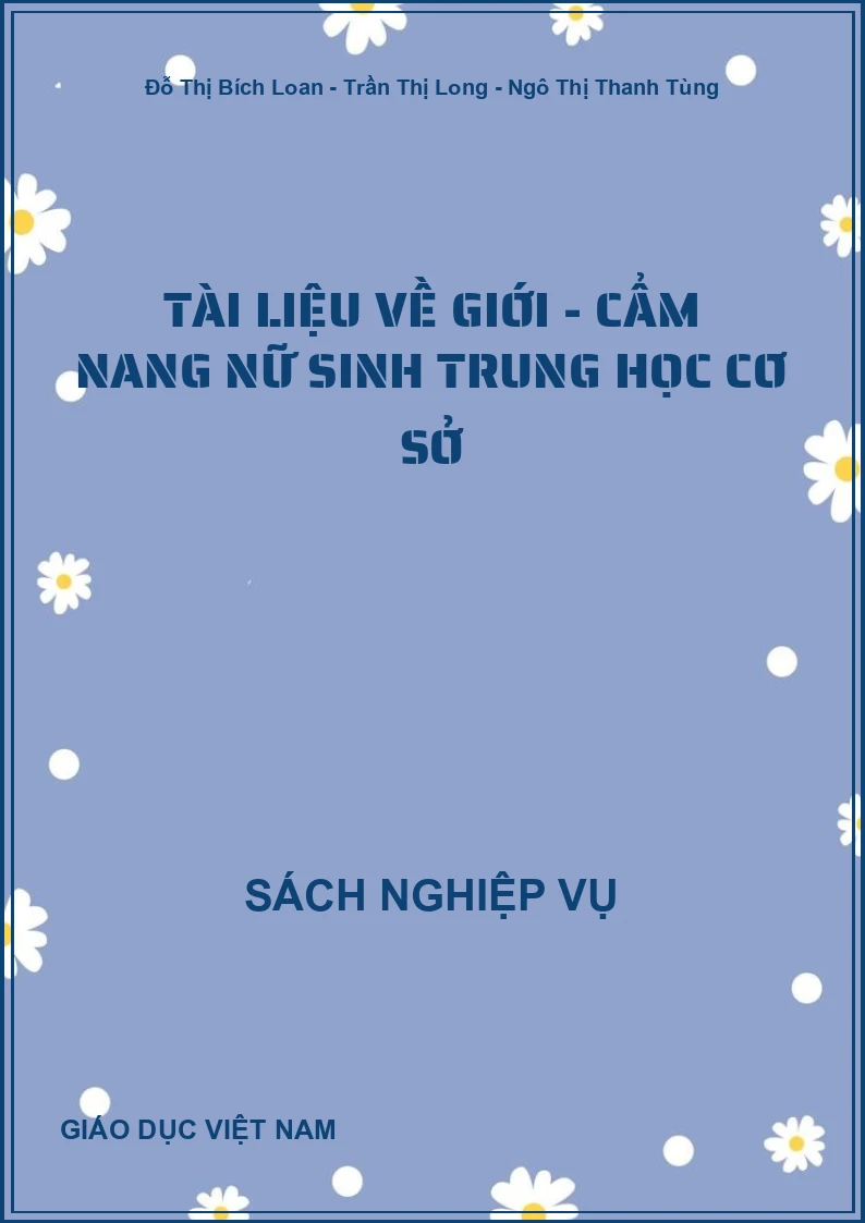 Tài liệu về giới - Cẩm nang nữ sinh trung học cơ sở