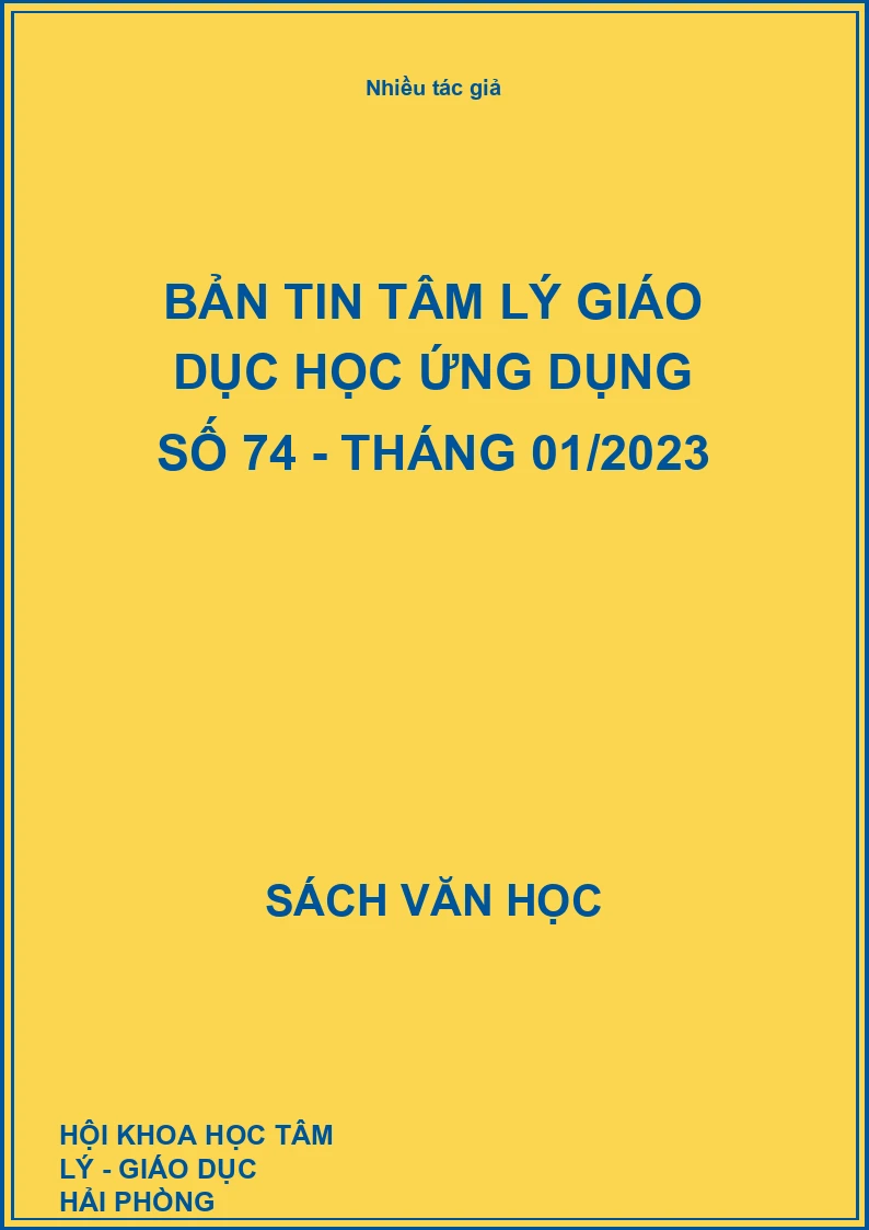 Bản tin tâm lý giáo dục học ứng dụng Số 74 - tháng 01/2023
