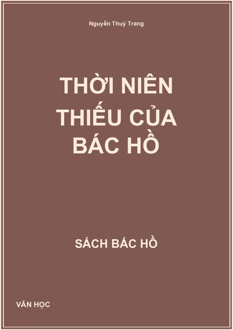 Thời niên thiếu của Bác Hồ