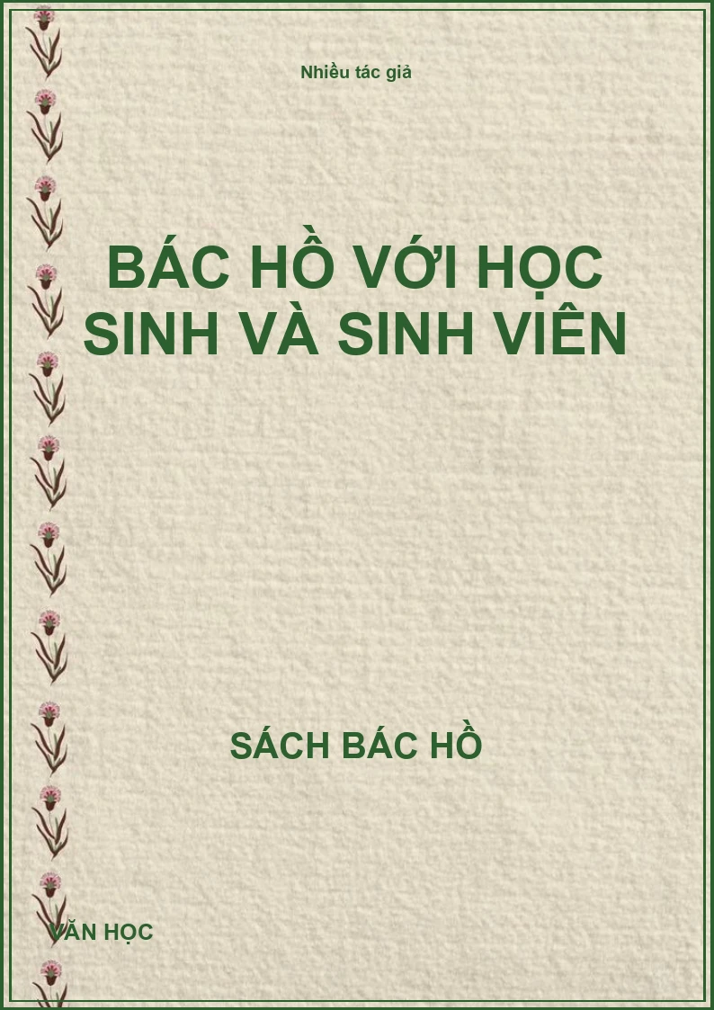 Bác Hồ với học sinh và sinh viên