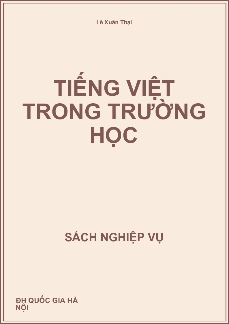 Tiếng Việt trong trường học