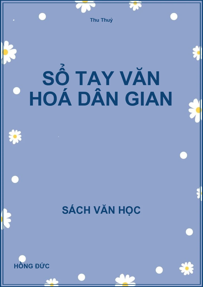 Sổ tay văn hoá dân gian