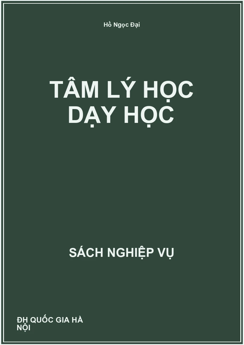 Tâm lý học dạy học