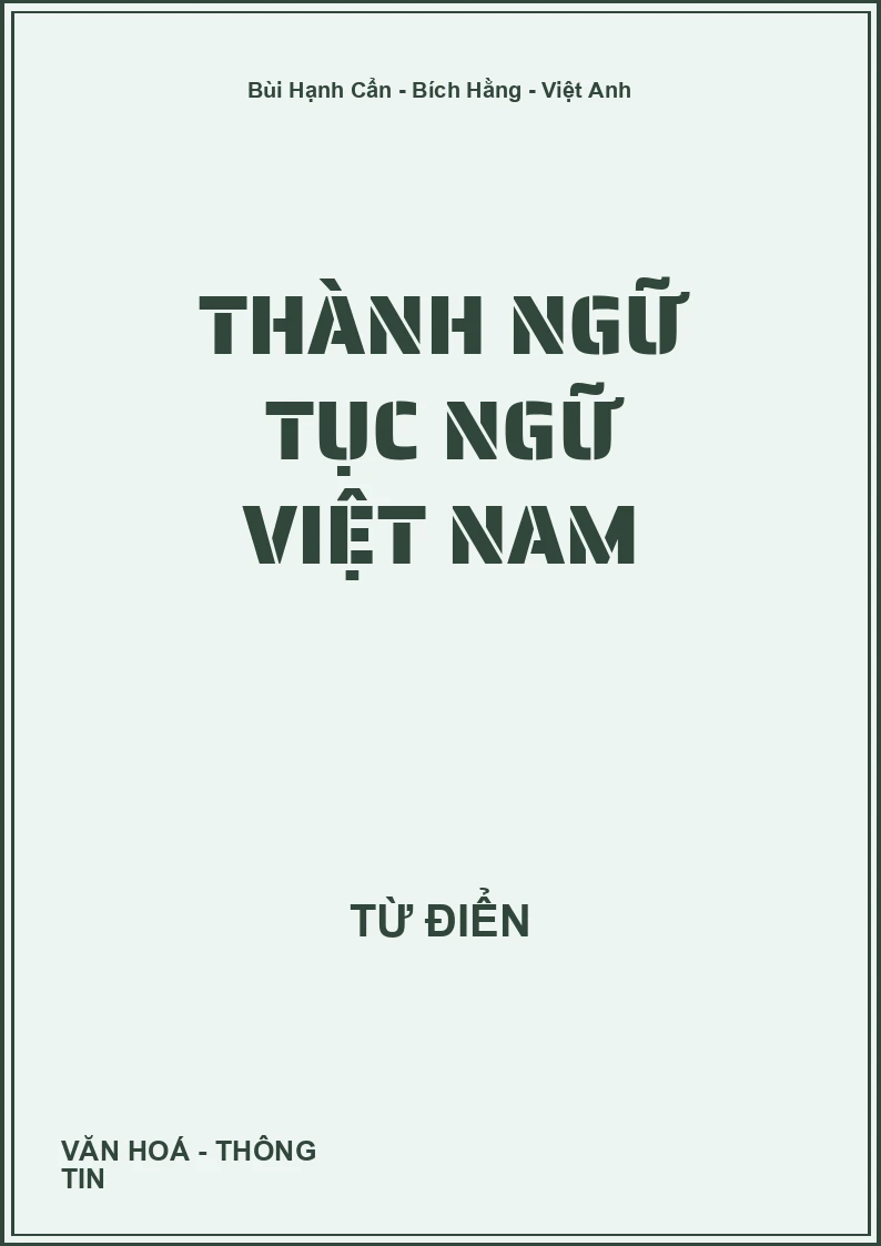 Thành ngữ Tục ngữ Việt Nam