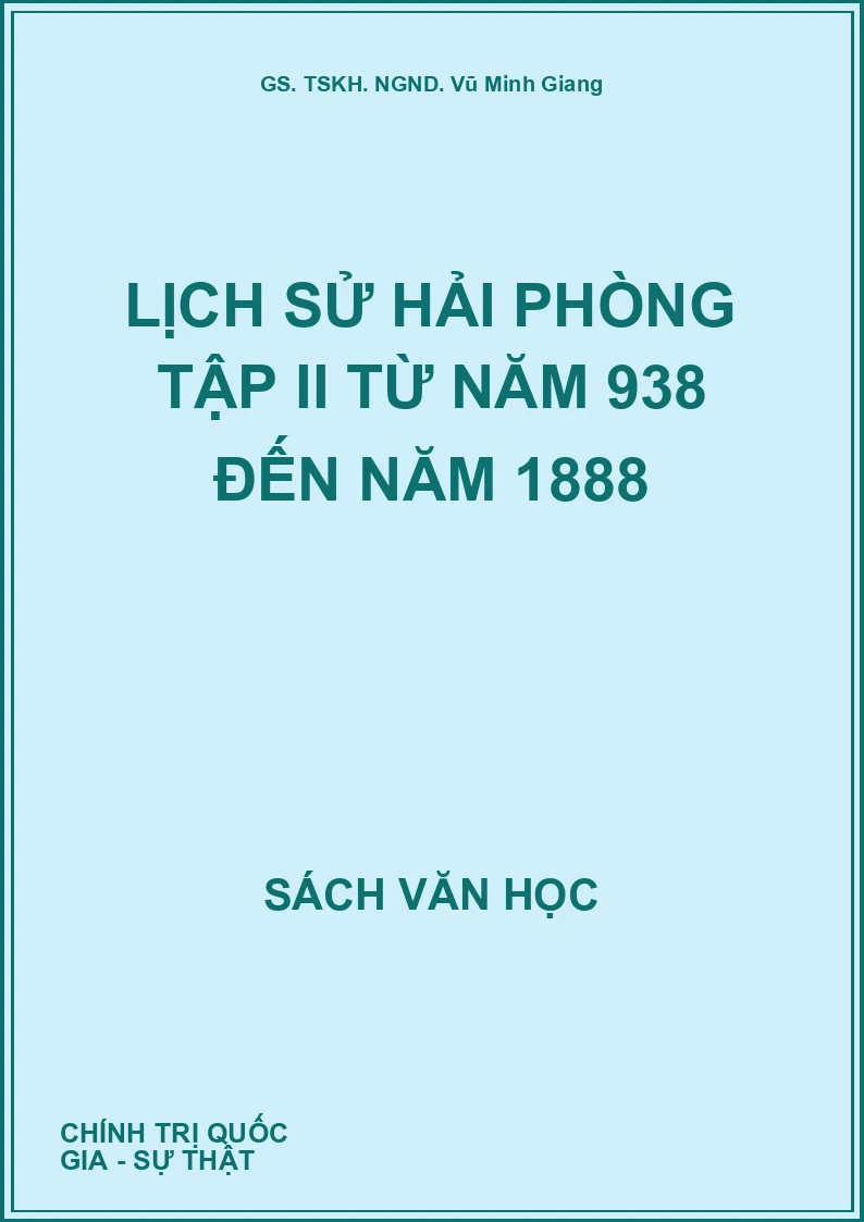 Lịch sử Hải Phòng Tập II Từ năm 938 đến năm 1888