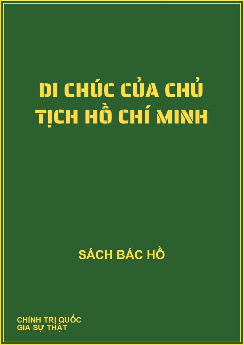 Di chúc của Chủ Tịch Hồ Chí Minh