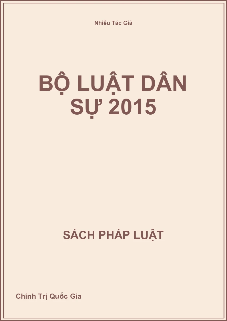 Bộ Luật Dân Sự 2015