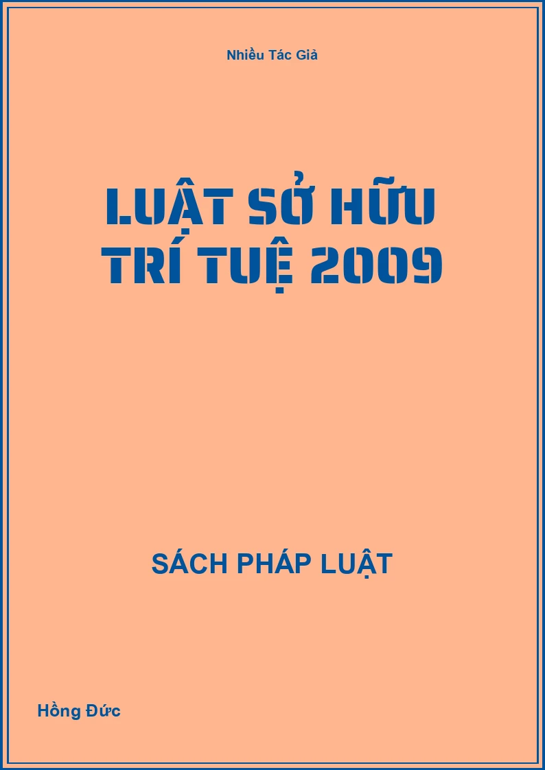 Luật Sở Hữu Trí Tuệ 2009