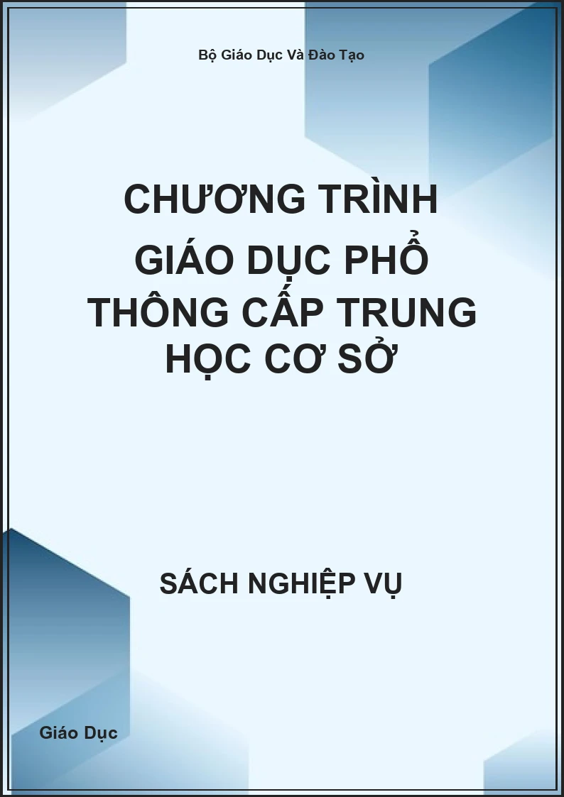 Chương Trình Giáo Dục Phổ Thông Cấp Trung Học Cơ Sở