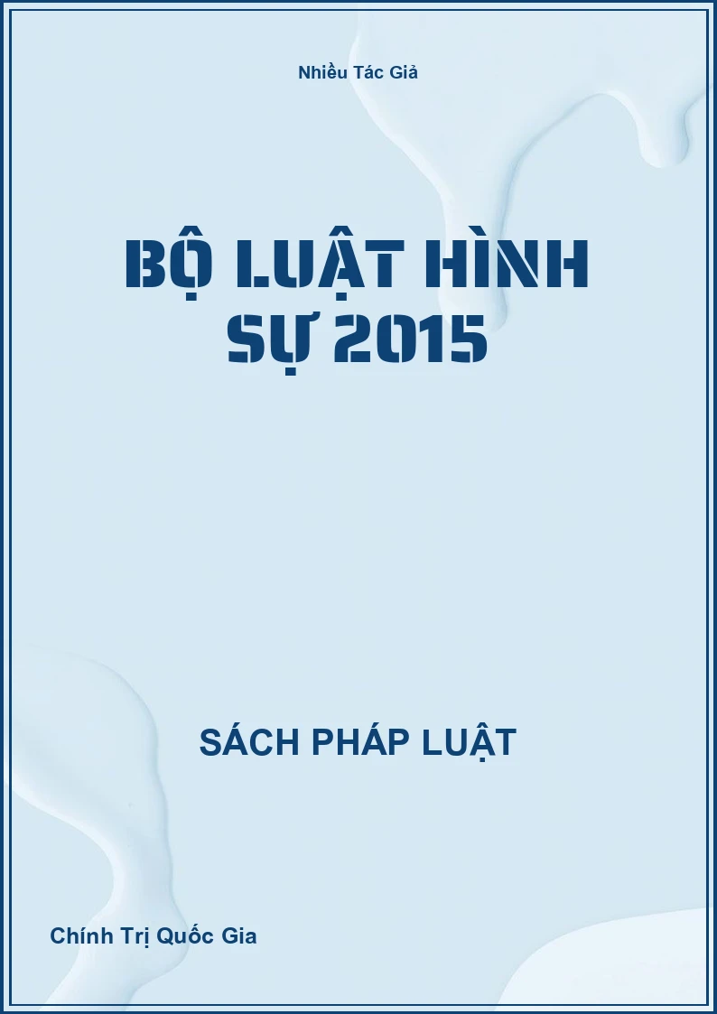 Bộ Luật Hình Sự 2015