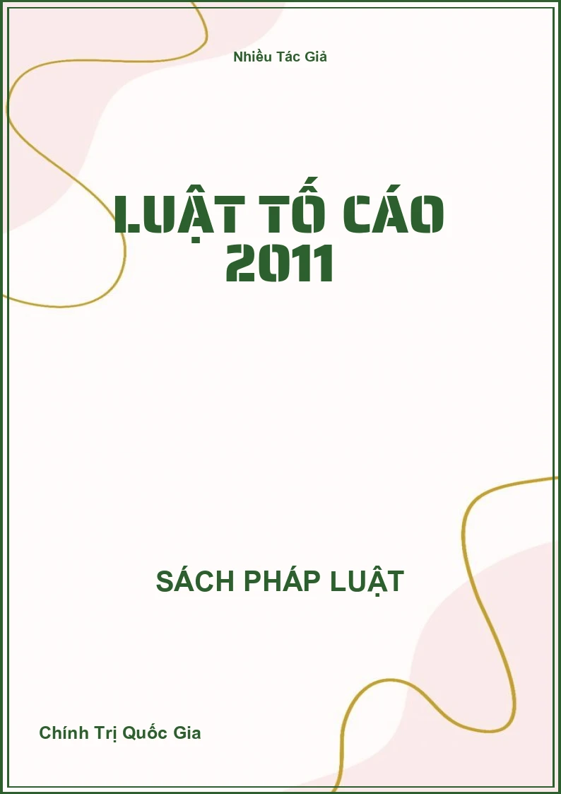 Luật Tố Cáo 2011