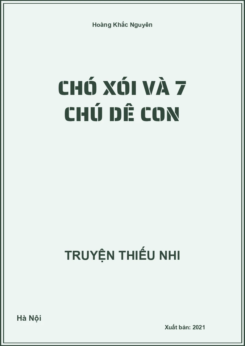 Chó sói và 7 chú dê con
