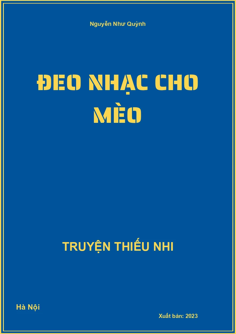 Đeo nhạc cho mèo