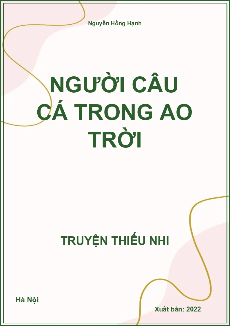 Người câu cá trong ao trời