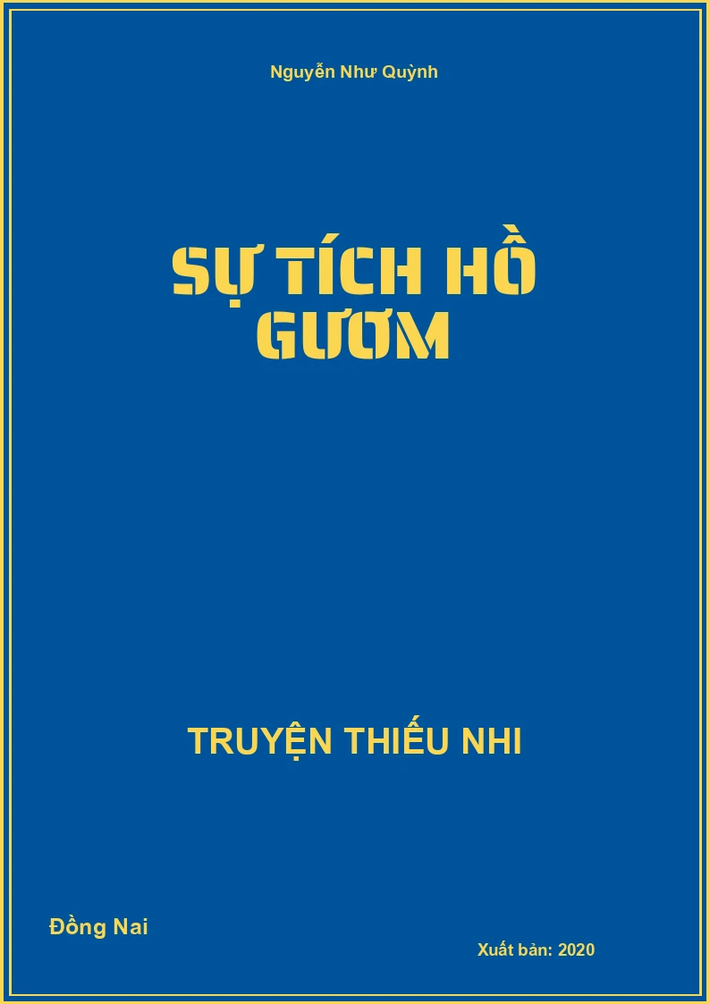 Sự tích hồ gươm