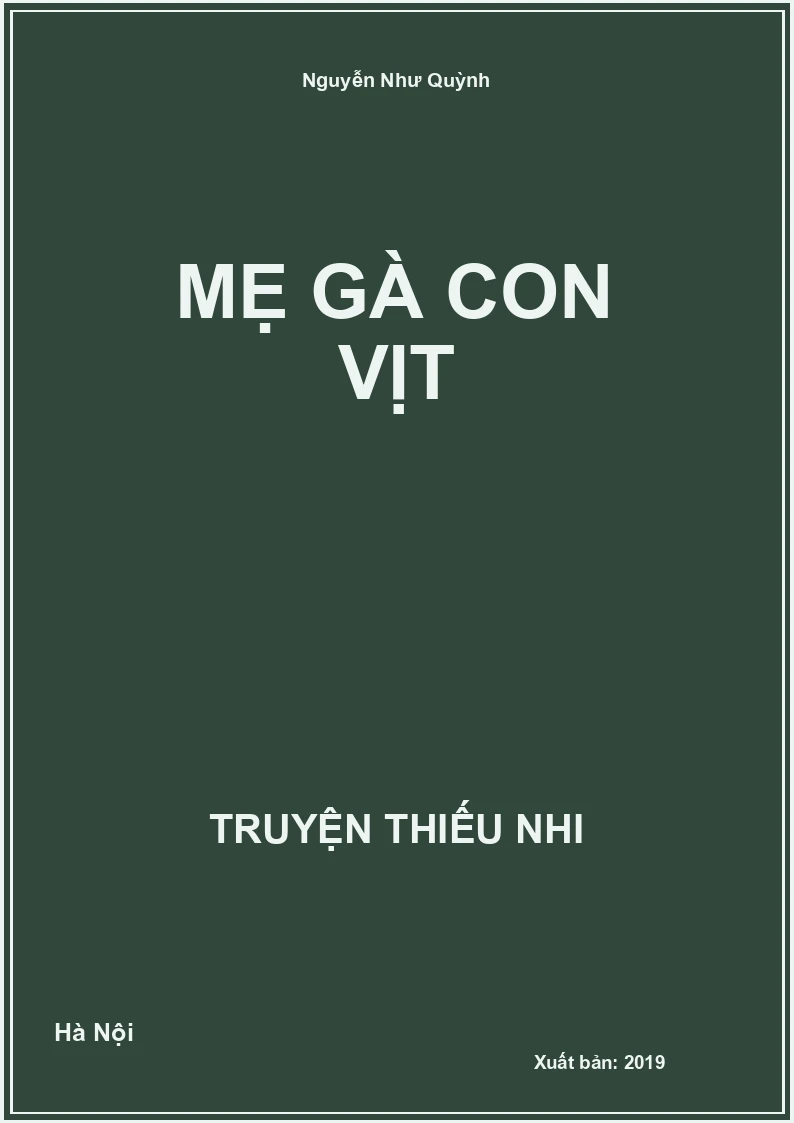 Mẹ gà con vịt