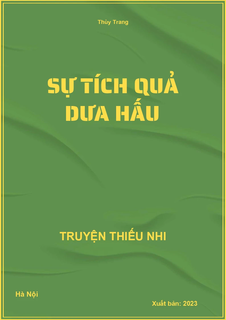 Sự tích quả dưa hấu