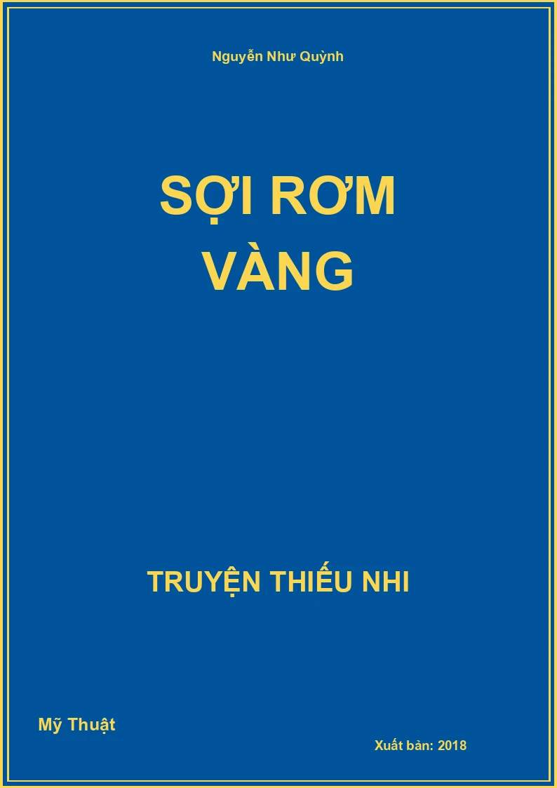 Sợi rơm vàng