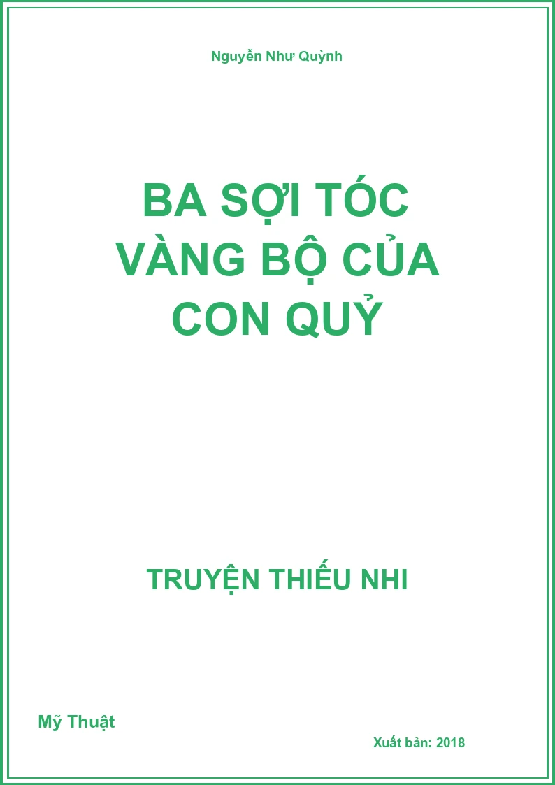 Ba sợi tóc vàng bộ của con quỷ