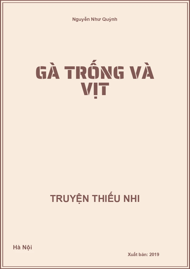 Gà trống và vịt